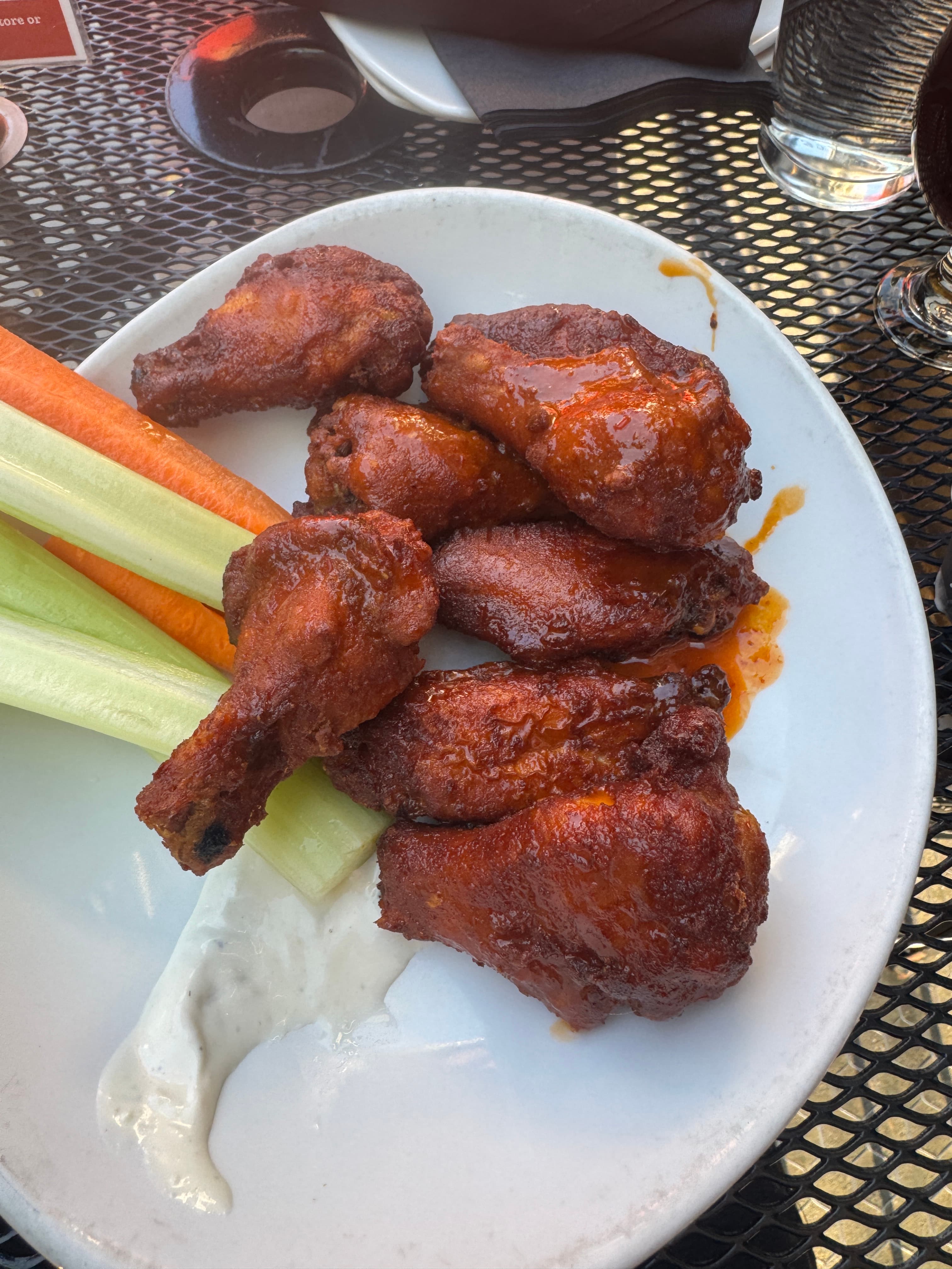 Buffalo wings from Glory Bar